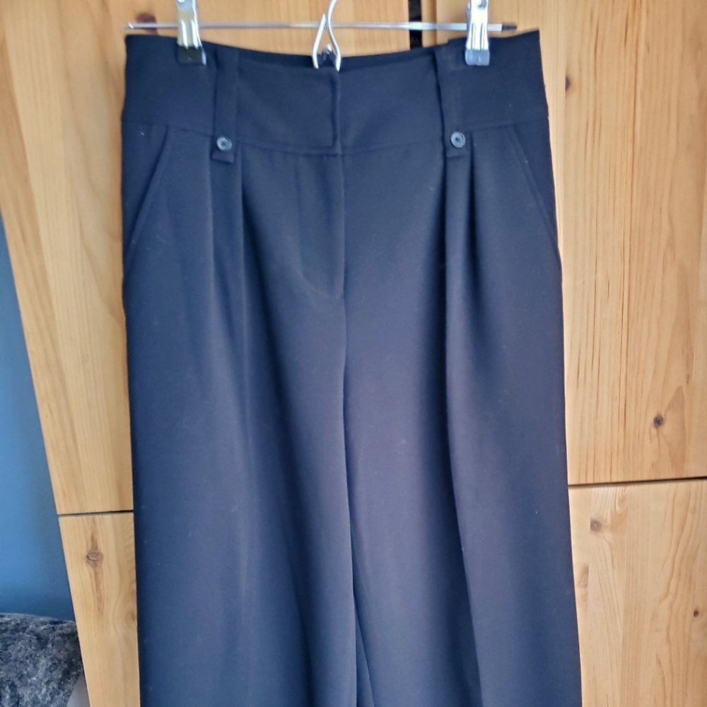 Karl Lagerfeld Women's Black Wide Leg Dress Pants size 4